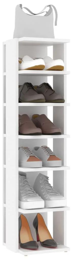 Pantofare, 2 buc., alb, 25x27x102 cm, PAL 2, Alb, 1, 1