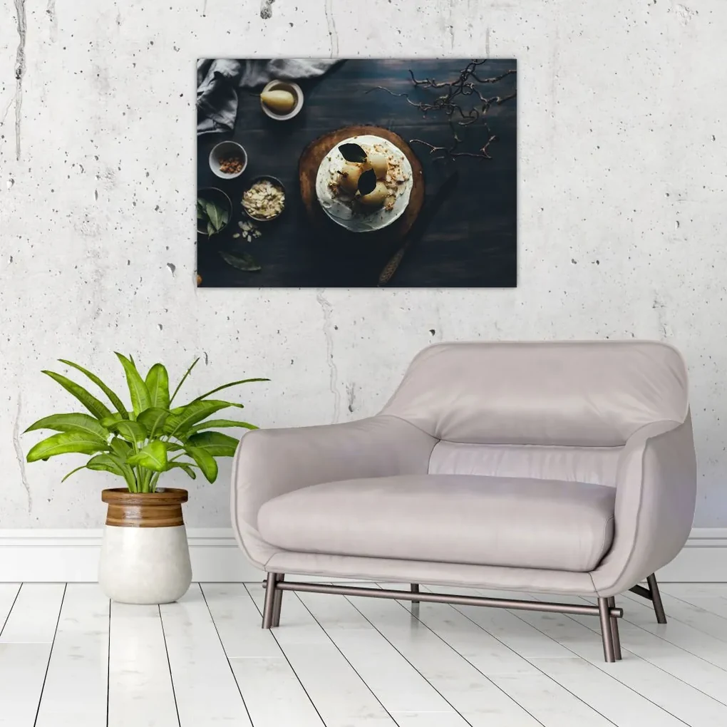 Tablou cu desert pe masă (70x50 cm), în 40 de alte dimensiuni noi