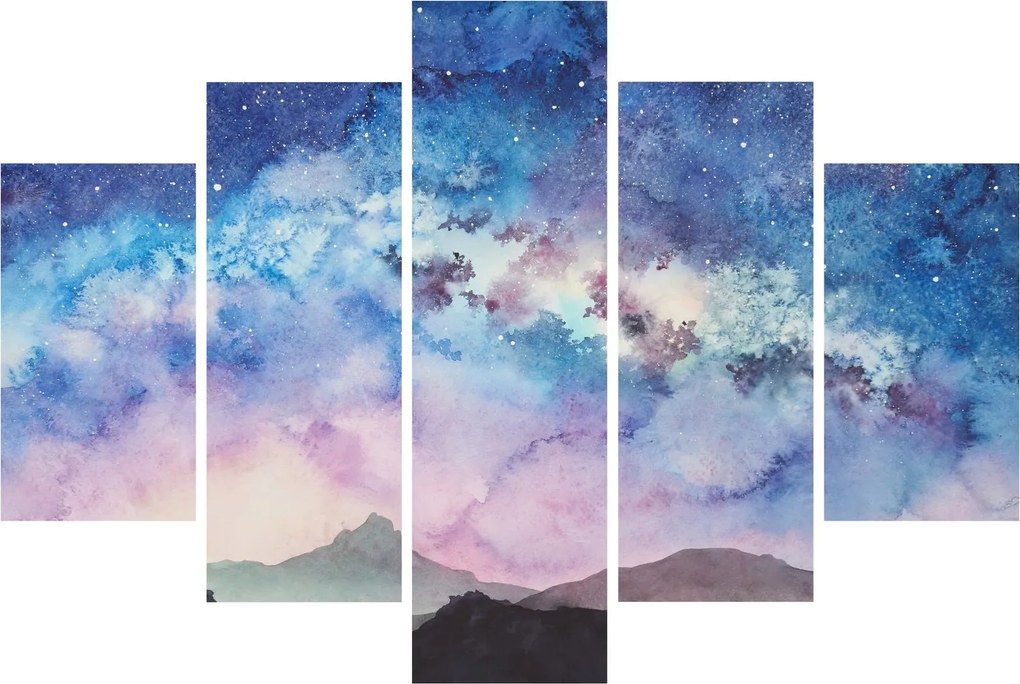 Tablou - Calea lactee, aquarel (150x105 cm)