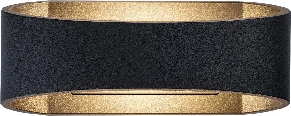 Aplica LED perete exterior IP54 Gerla negru