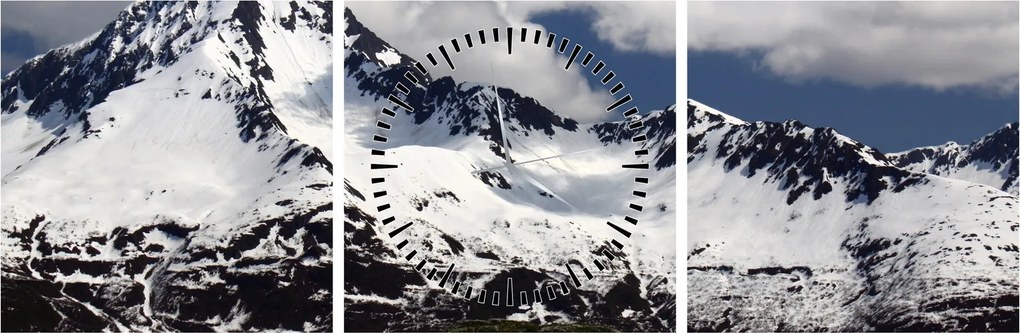 Tablou - Parcul Național Kenai Fjords (cu ceas) (90x30 cm)
