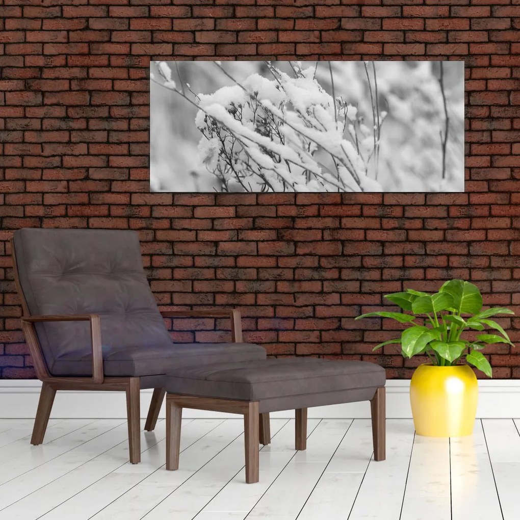 Tablou - Ramuri înzăpezite (120x50 cm)