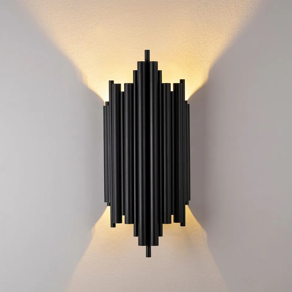 Aplica de Perete Reis - 13340, Soclu E14, Max 40W, Culoare Negru