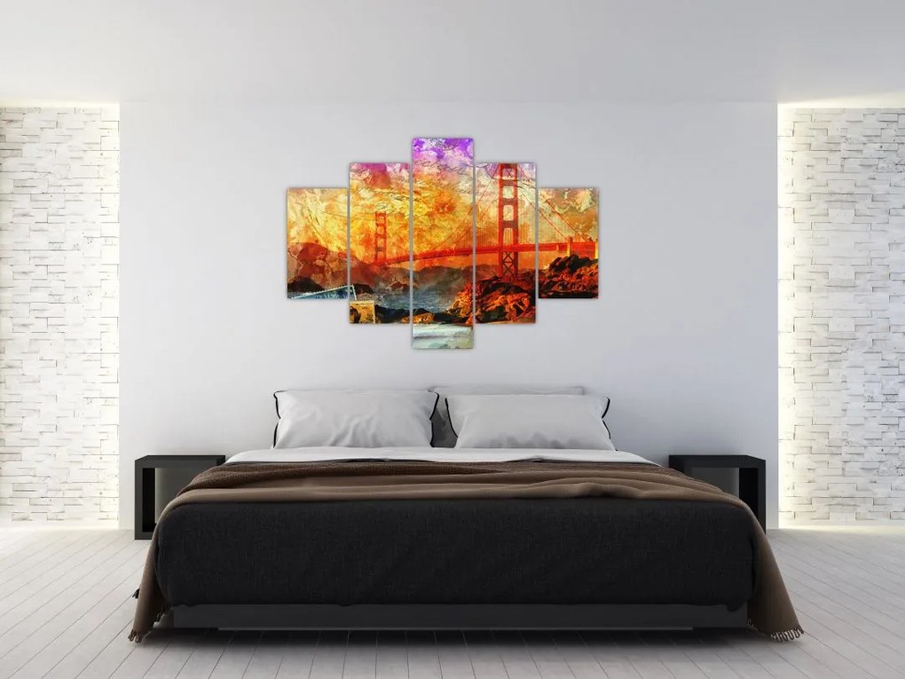 Tablou - Golden Gate, SanFrancisco, California (150x105 cm)