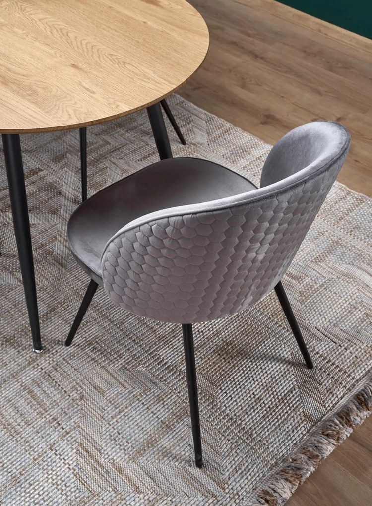 Scaun K395 velvet gri