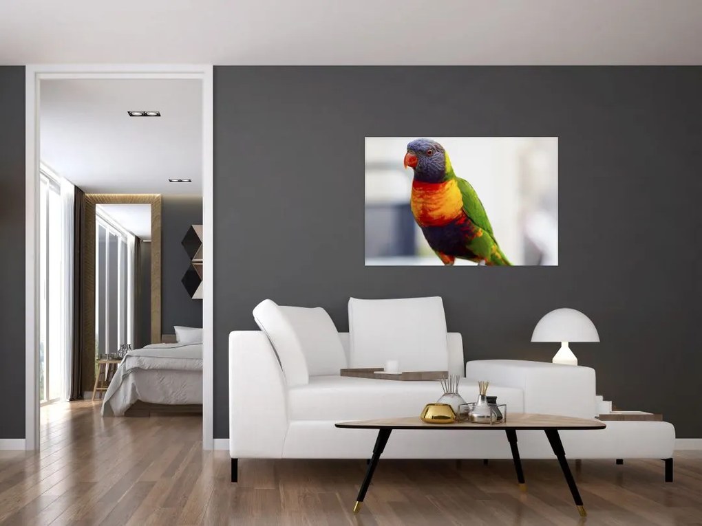 Tablou cu papagal (90x60 cm)