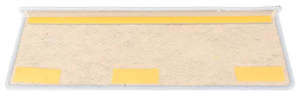 Covorase scari autoadezive, 15 buc. albastru 65x25 cm, sisal 15, Albastru, 65 x 25 cm