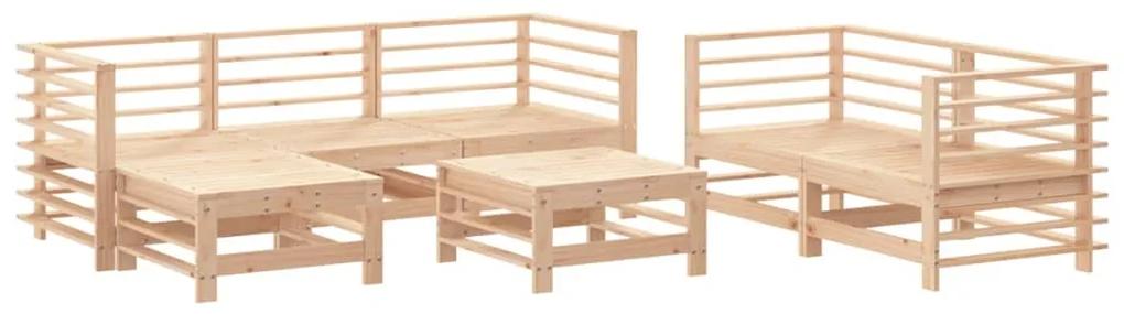 3186193 vidaXL Set mobilier de grădină, 7 piese, lemn masiv de pin