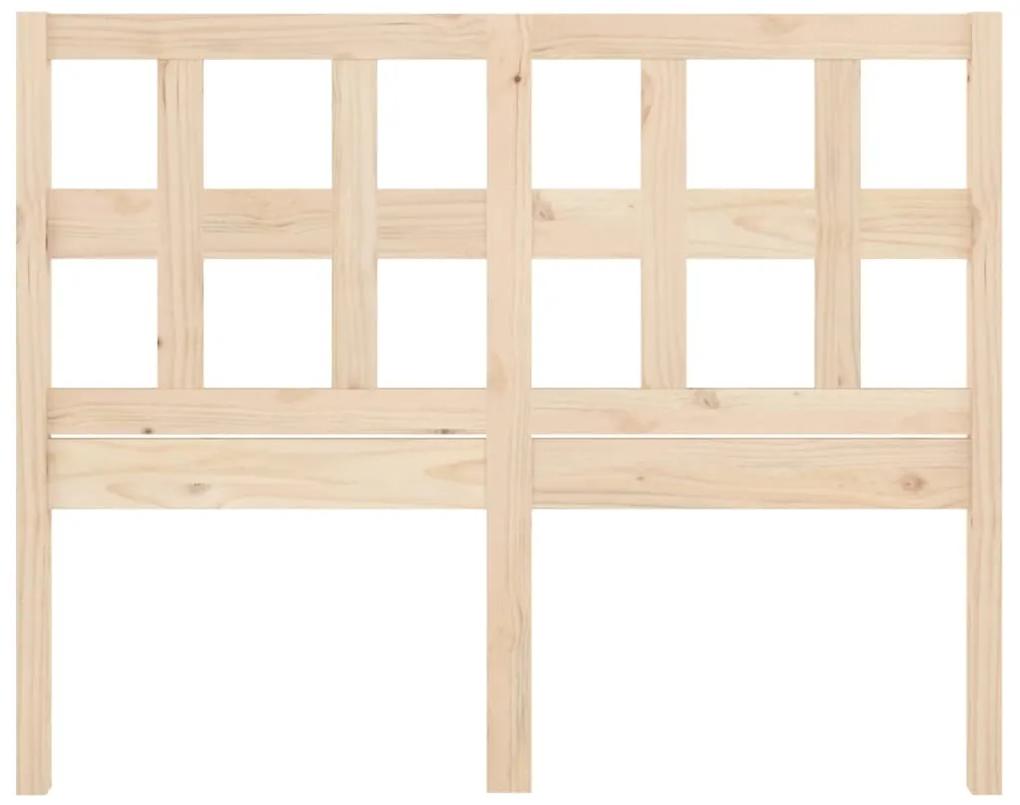 Tablie de pat, 125,5x4x100 cm, lemn masiv de pin Maro, 125.5 x 4 x 100 cm, 1