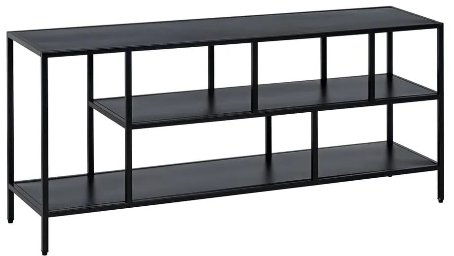 Comodă TV neagră din oțel 120x55 cm – Ixia