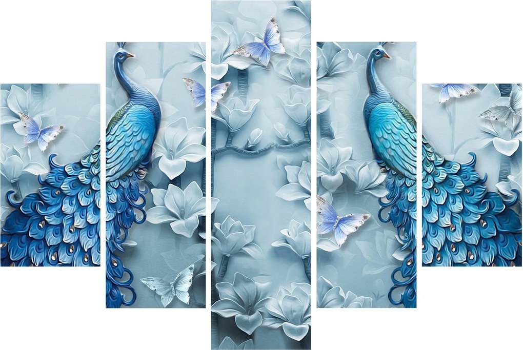 Tablou cu păuni (150x105 cm)