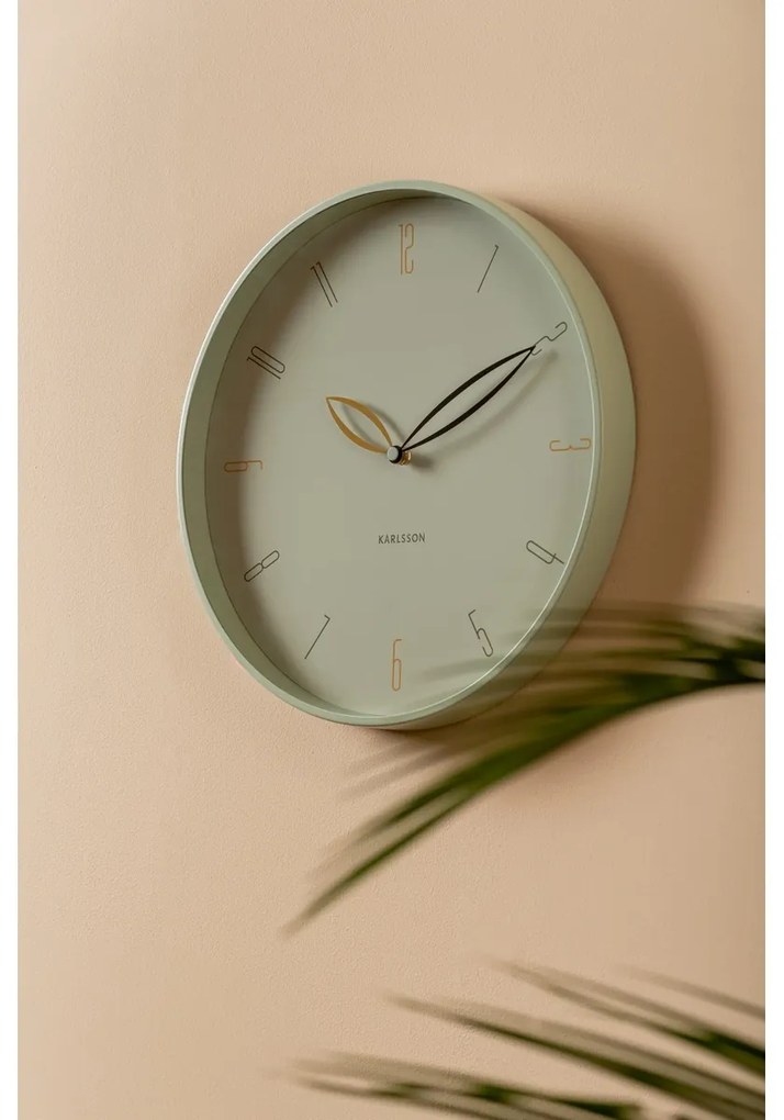 Karlsson 6012GR ceas de perete design verde,diametru 40 cm