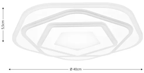 BRILAGI - Corp de iluminat LED dimabil pentru tavan MODERN LED/64W/230V 3000-6000K + telecomandă