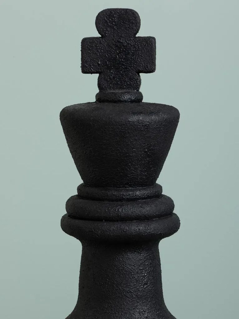 Decorațiune rege de șah din rășină, H56 cm
