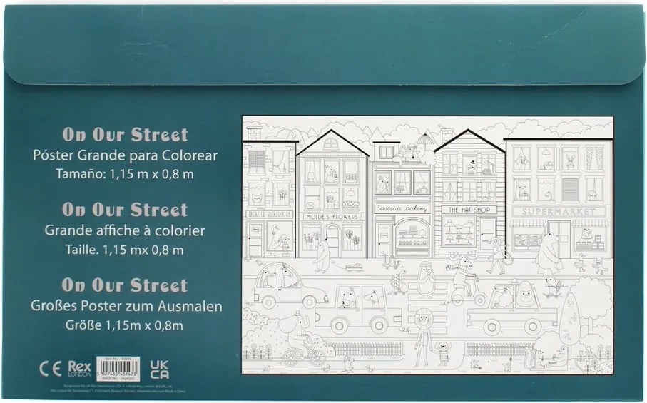 Cărți de colorat On Our Street – Rex London