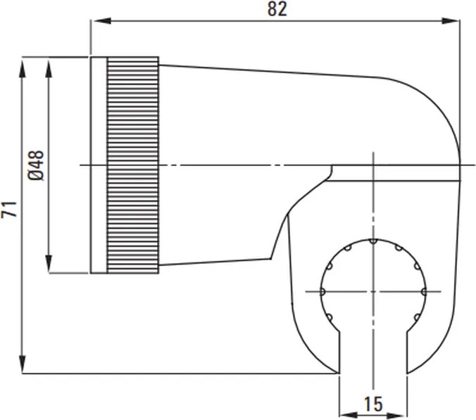 Suport para dus Deante crom lucios