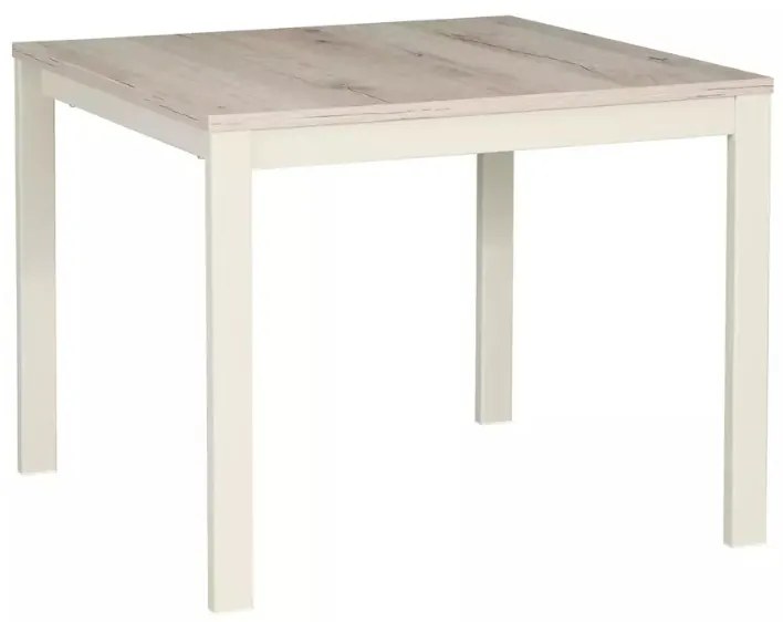 Masuta de cafea FROST 60x60 cm, crem / stejar alpin