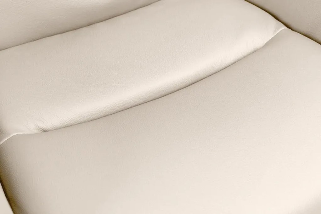 Set de 2 scaune pivotante Big George piele si microfibra bej