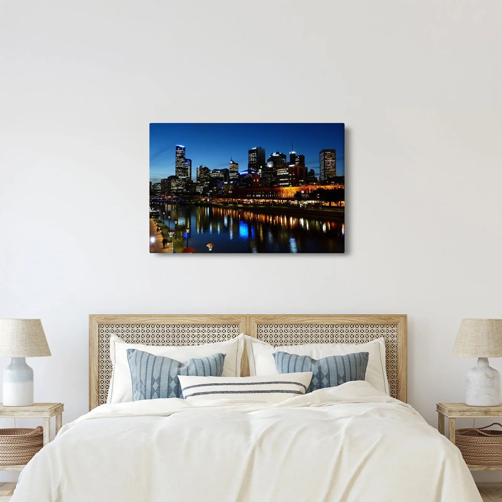 Tablou cu noaptea în Melbourne (90x60 cm)