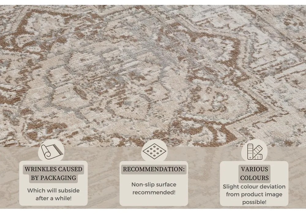 Covor gri/bej 200x280 cm Terrain Designer Sand – Hanse Home