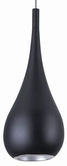 Lustră pe cablu MAXLIGHT P0233 DROP 1xE27/40W/230V d. 20 cm negru