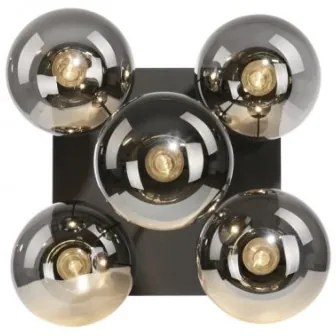 Lustră pe tijă JUST LIGHT. 14602-18 WIDOW 5xE14/25W/230V negru