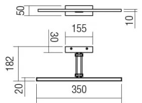 Aplică LED pentru tablouri LINEAR Redo 01-3460 LED/8W/230V 35 cm CRI 92 alb