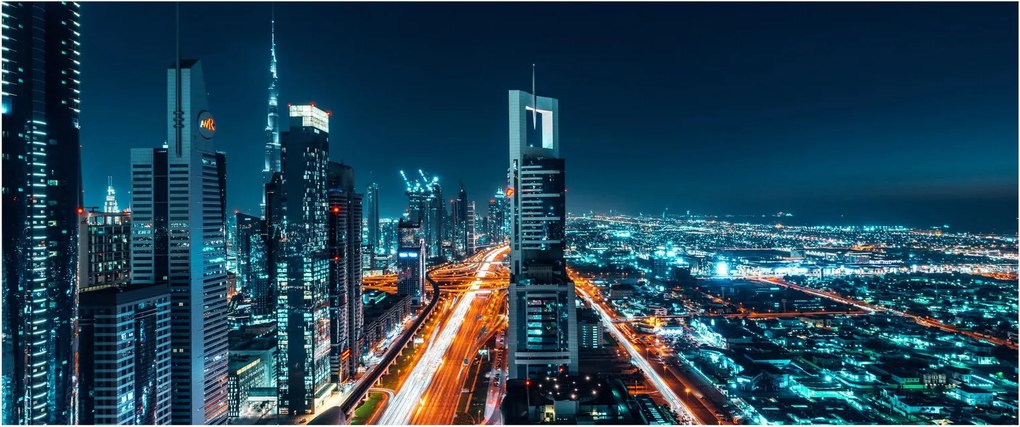 Tablou - Noaptea la Dubai (120x50 cm)