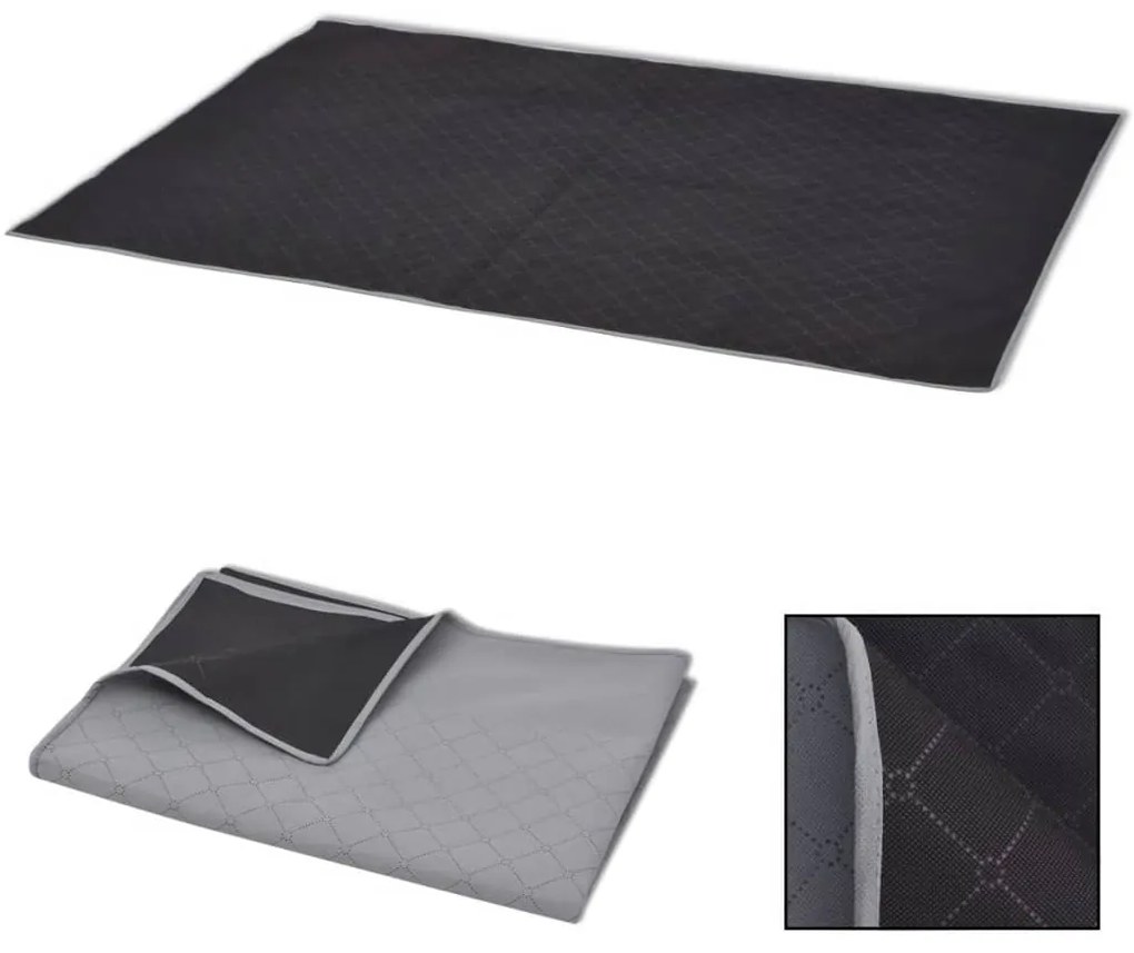 Patura de picnic cu gri si negru 150 x 200 cm Gri si negru, 150 x 200 cm, 1