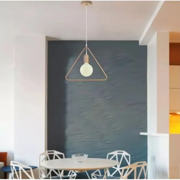 Lustră pe cablu 1xE27/60W/230V triunghi