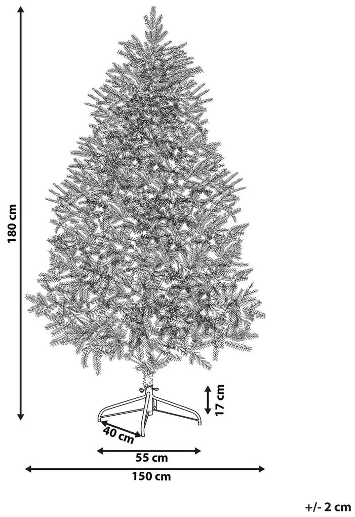 Pom de Crăciun 180 cm Fergus (roz). 1078852
