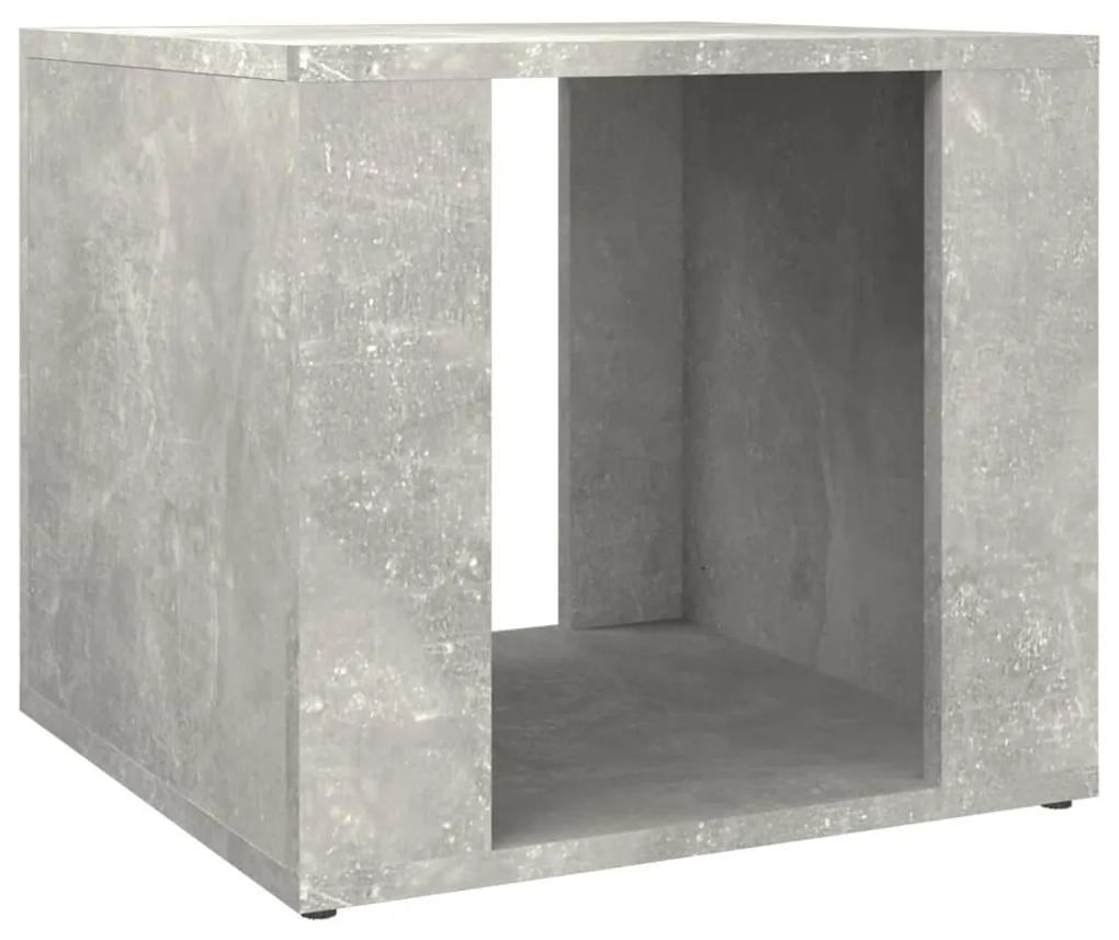 816548 vidaXL Noptieră, gri beton, 41x40x36 cm, lemn compozit