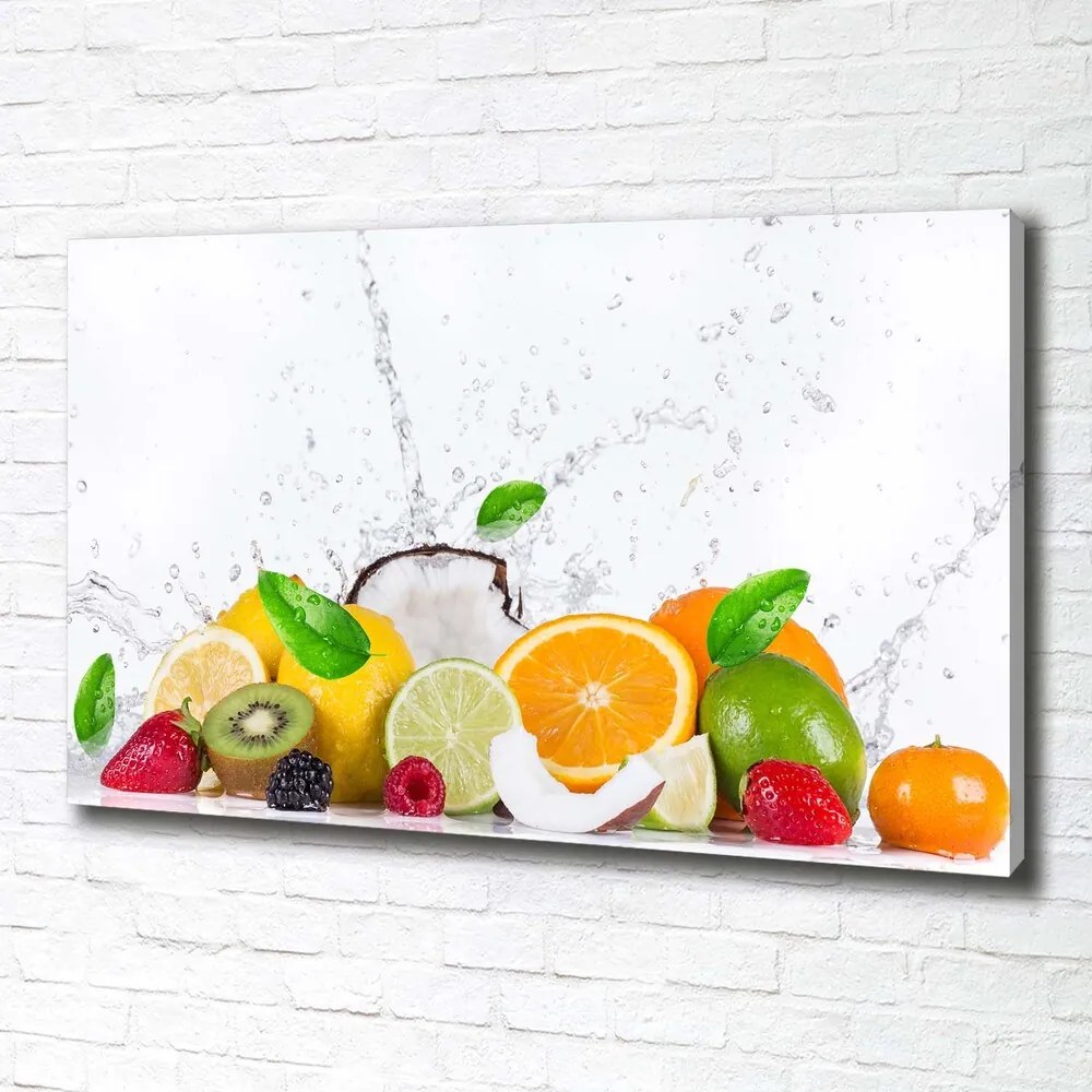 Tablou pe pânză canvas Fructele si apa