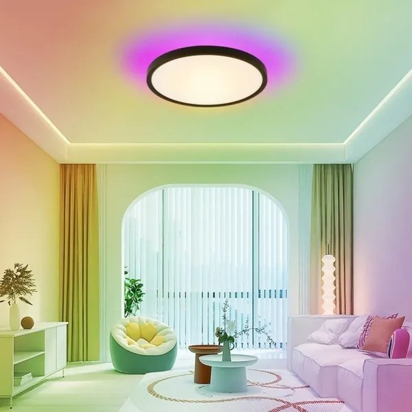 Plafonieră LED RGB dimabilă Immax NEO 07170-B60 TUDO 65W/230V Wi-Fi Tuya + telecomandă