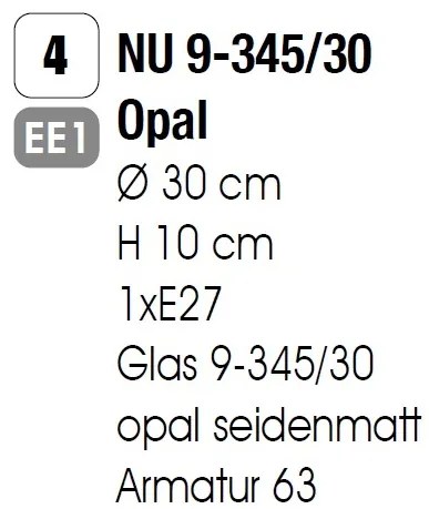 Plafoniera moderna diametru 30cm, Alba