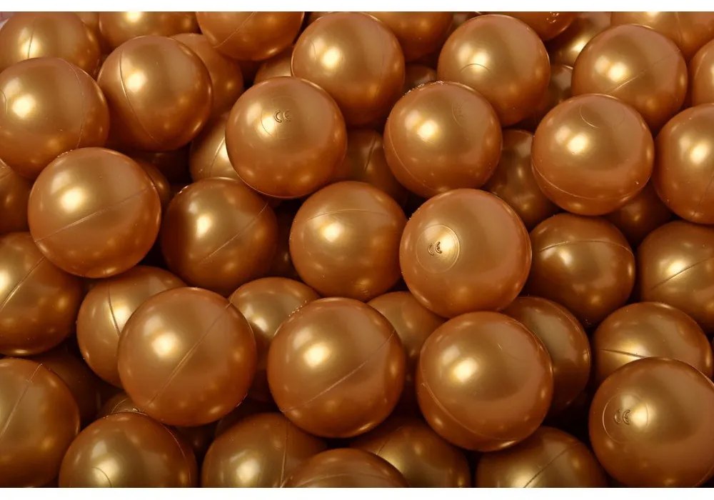 Piscină cu bile crem din catifea reiată ø 90x30 cm Montessori – Meowbaby