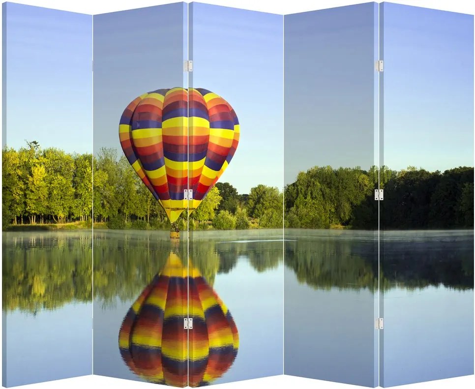 Paravan - Balon - aer cald pe un lac (210x170 cm)