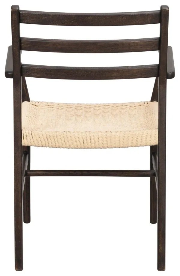 Scaun de dining natural /maro închis Harlan – Rowico