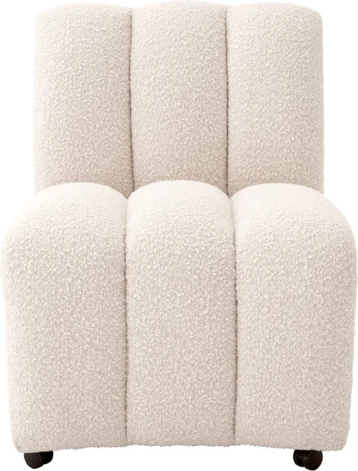 Scaun design LUX Kelly, Boucle cream