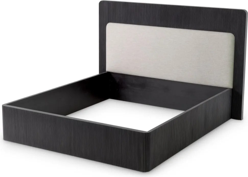 Pat dublu design LUX Dimitrios 180x210cm, gri carbune