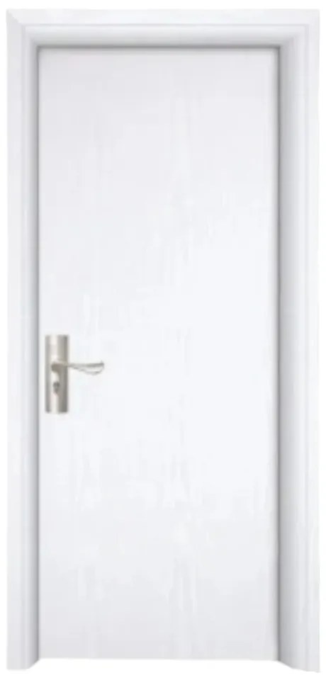 Usa Interior din MDF Novo Doors ND81, Cadru din Lemn Masiv, KIT COMPLET, Toc , Manere si balamale incluse (Culoare: Alb, Toc: Fix, Maner: Standard,