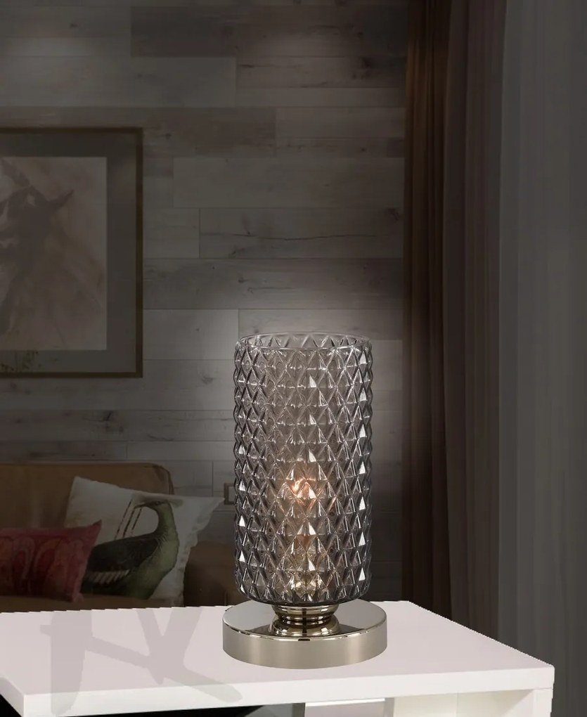 Veioza, Lampa de masa moderna design italian 10000 fumuriu