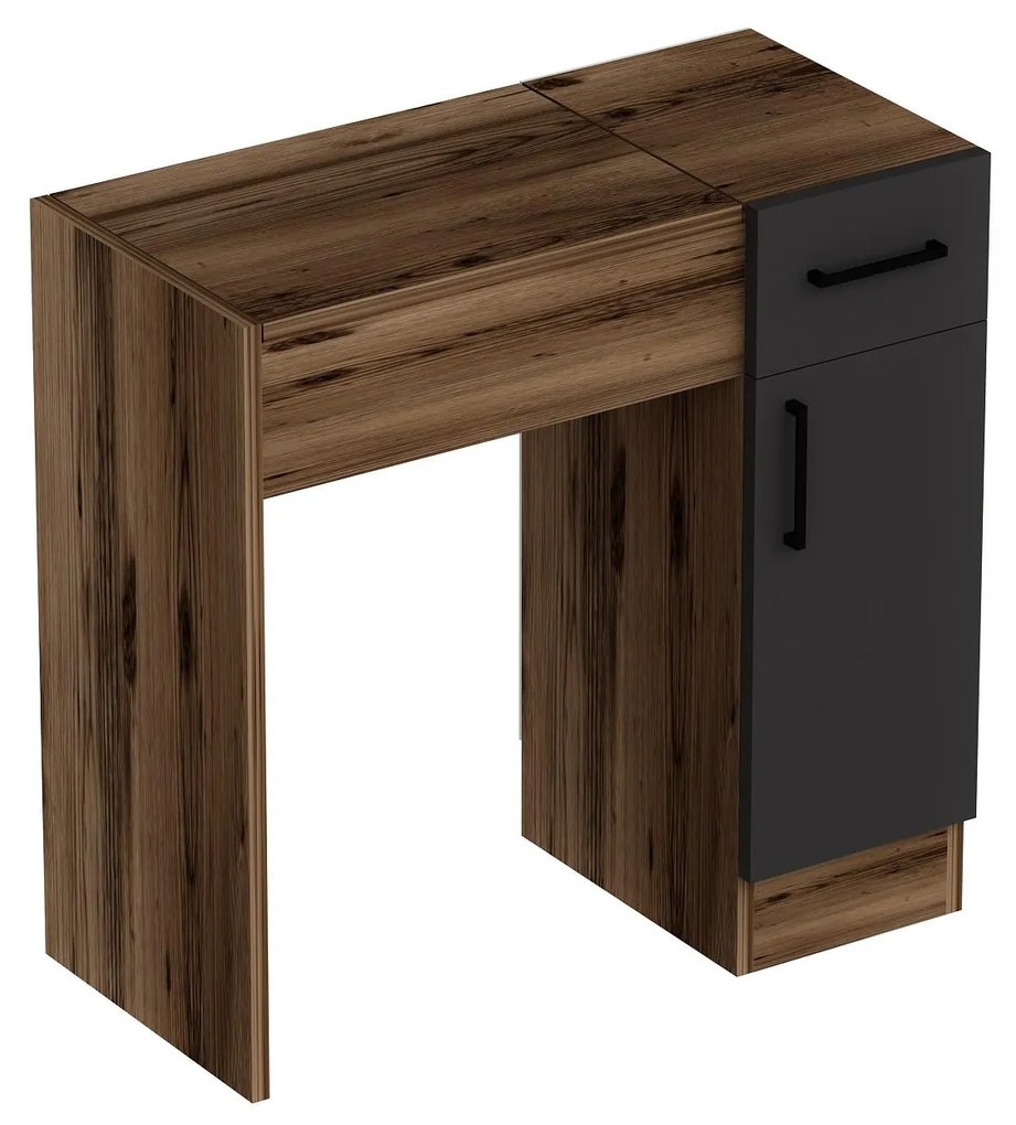 Măsuță de toaletă Nukela 2 (Nuc deschis + antracit) . 1094105