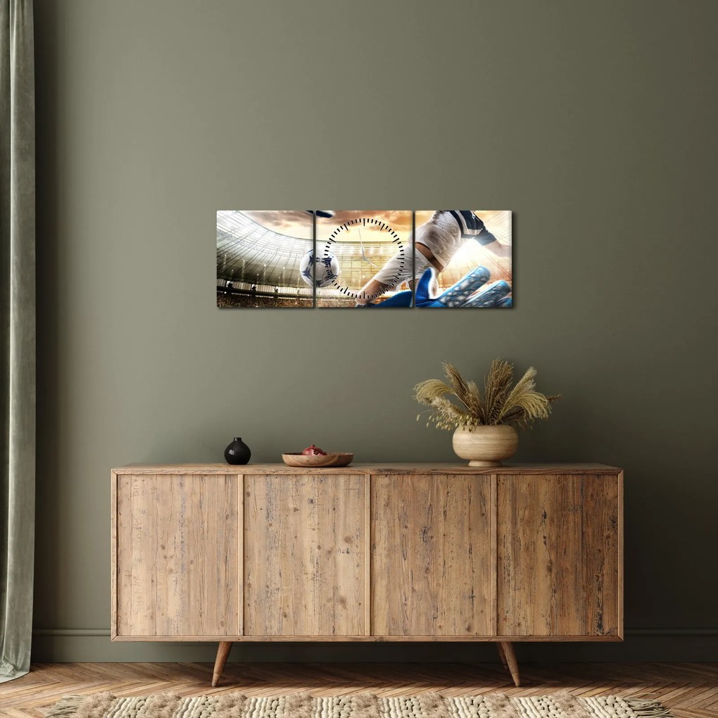 Tablou - Fotbalist (cu ceas) (90x30 cm)