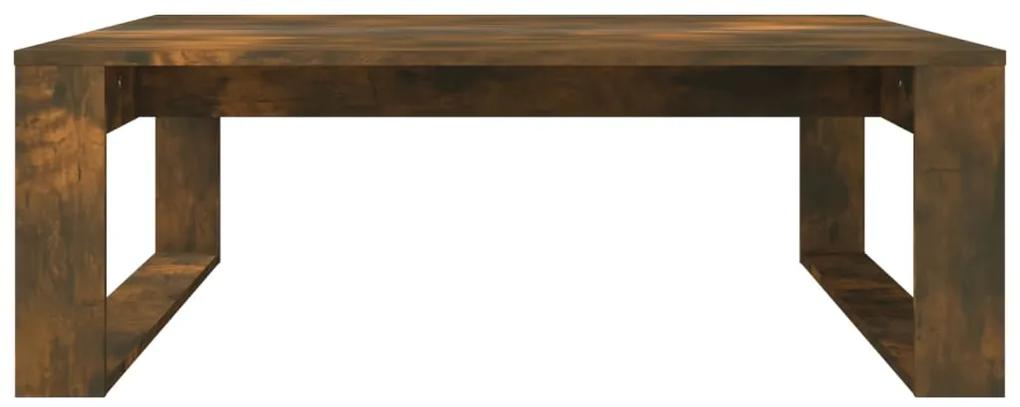 Masuta de cafea, stejar fumuriu, 100x100x35 cm, lemn prelucrat 1, Stejar afumat