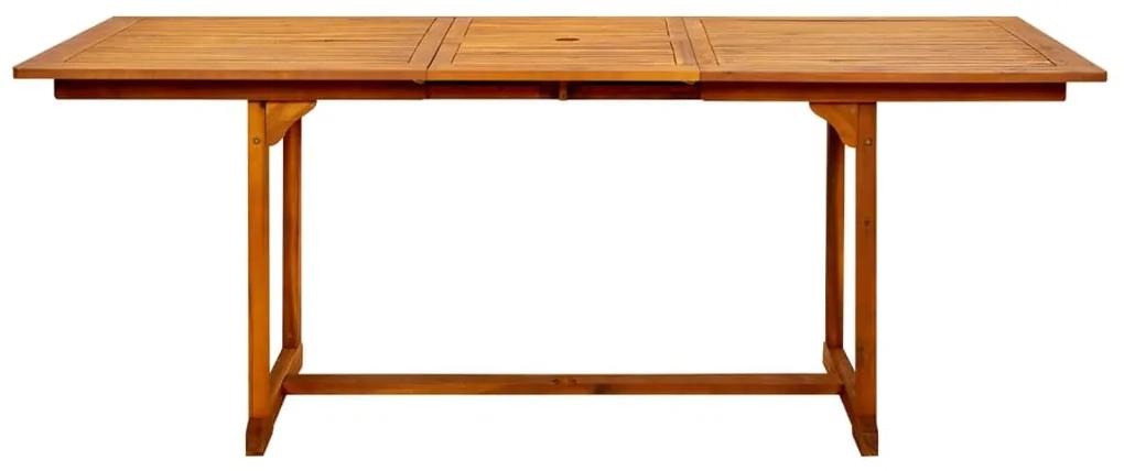 Masa de gradina, (150-200)x100x75 cm, lemn masiv de acacia 1, Dreptunghiular, 200 x 100 x 75 cm