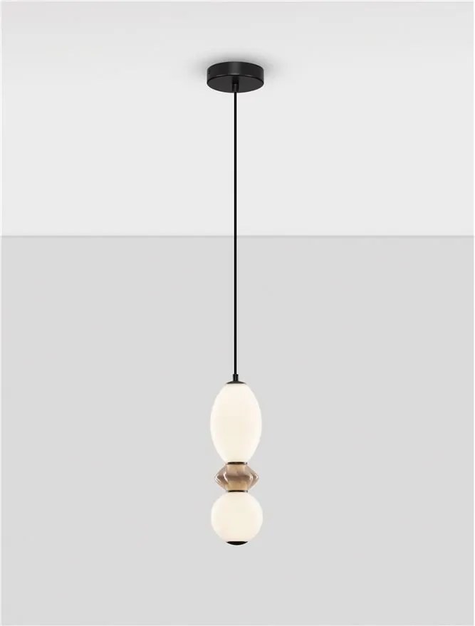 Pendul LED decorativ ceramic Mocha, Alb, PALLINA