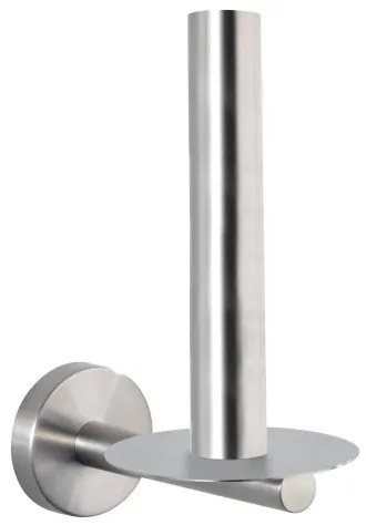 WENKO 19613100 - Suport pentru hârtie igienică BOSIO MATT, 8 x 18 cm, oțel inoxidabil, argintiu