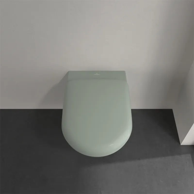 Vas wc suspendat, Villeroy & Boch, Antao, rimless, cu TwistFlush, verde mat