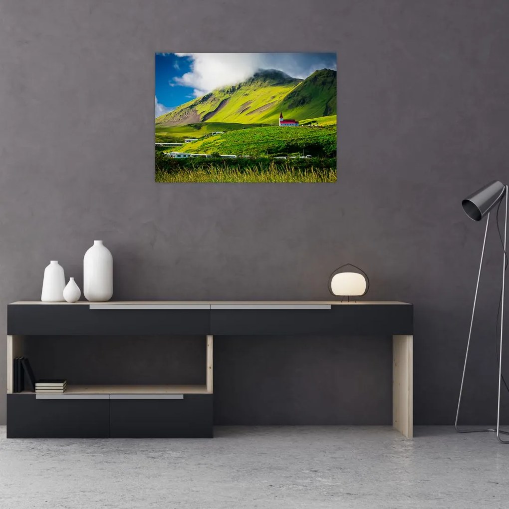 Tablou cu peisaj montan (70x50 cm)